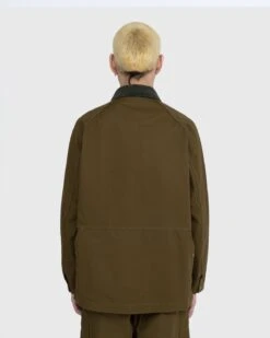 Snow Peak – Takibi Canvas Jacket Olive Green -Acne Studios Clothing 02.15.23 On Model Au 8KCJNMpA