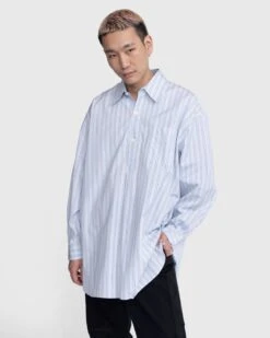 Our Legacy – Popover Shirt Blue Stripe -Acne Studios Clothing 03.23.23 Acne SS2310 VGGy6212
