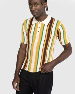 Wales Bonner – Optimist Polo Shirt Orange -Acne Studios Clothing 04.11.23 Wales Bonne G65Fumar