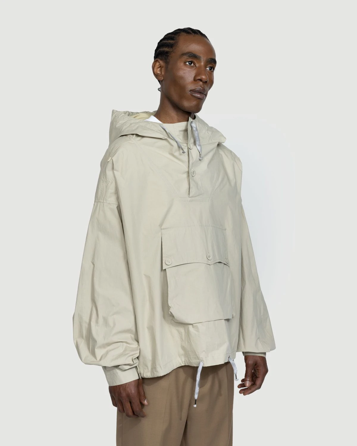 Maison Margiela – Coated Cotton Hooded Jacket Cream 2 Maison Margiela – Coated Cotton Hooded Jacket Cream - Image 2
