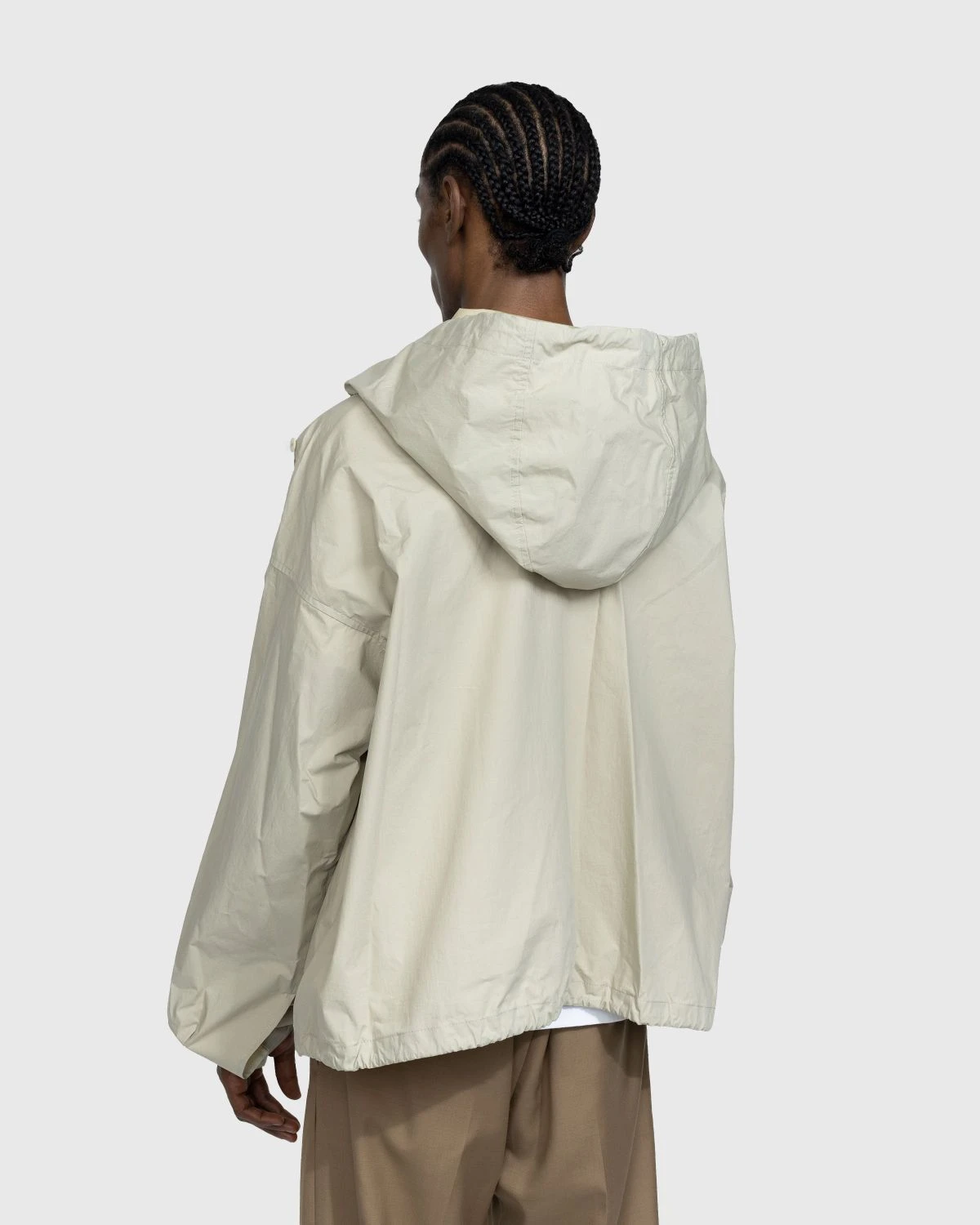 Maison Margiela – Coated Cotton Hooded Jacket Cream 3 Maison Margiela – Coated Cotton Hooded Jacket Cream - Image 3