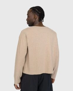 Auralee – Hard Twist Cotton Cashmere Boat Neck Longsleeve Tee Beige -Acne Studios Clothing 05.10.23 Auralee Lon uyg0W8l