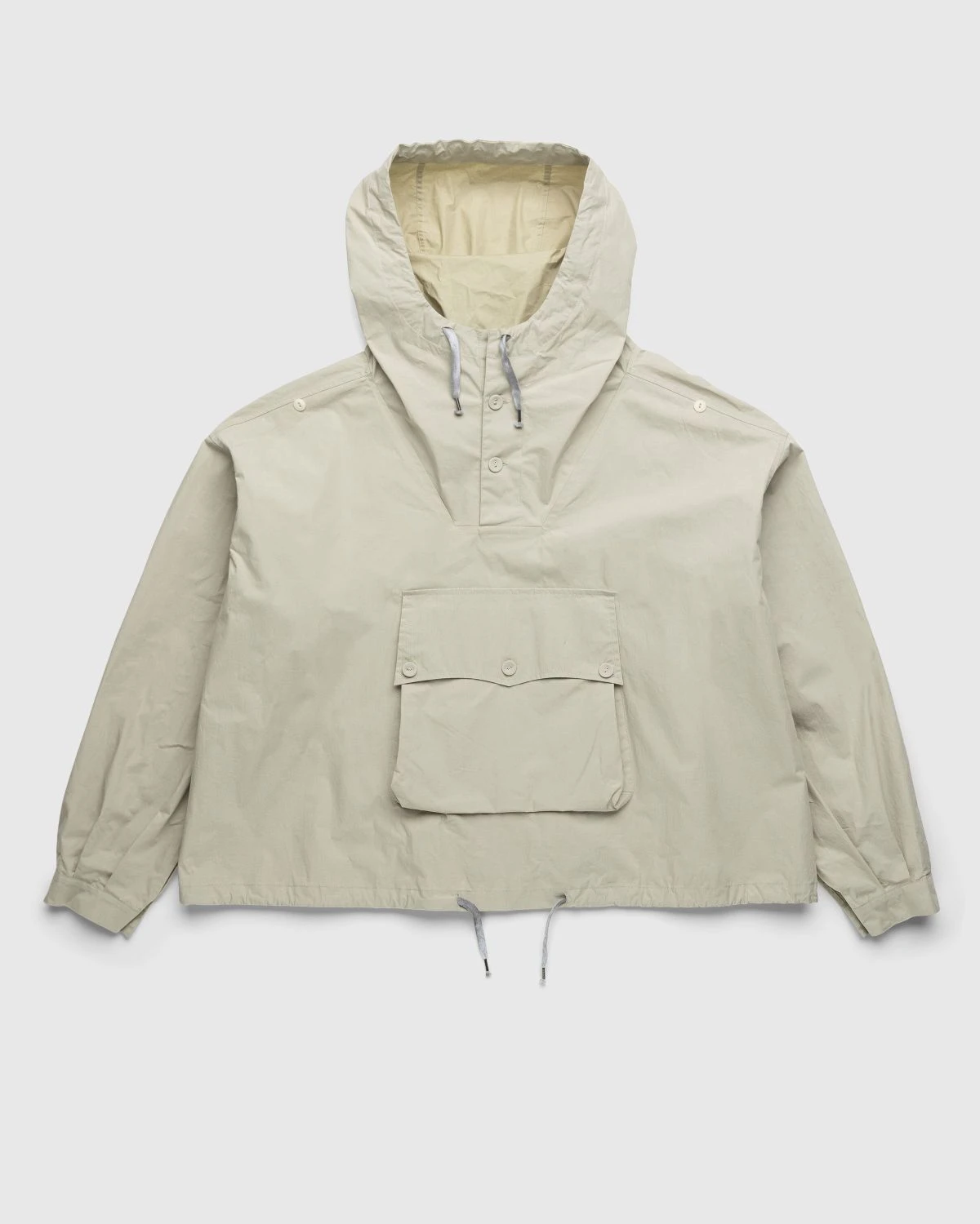 Maison Margiela – Coated Cotton Hooded Jacket Cream 1 Maison Margiela – Coated Cotton Hooded Jacket Cream