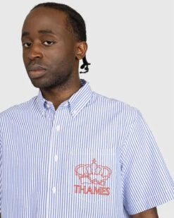 Thames – Le Poche Shirt Blue 9 Thames – Le Poche Shirt Blue -Acne Studios Clothing 05.10.23 Thames Stri JqTl4H1M