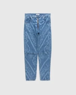 GmbH – Fatin Denim Trousers Indigo With Print
