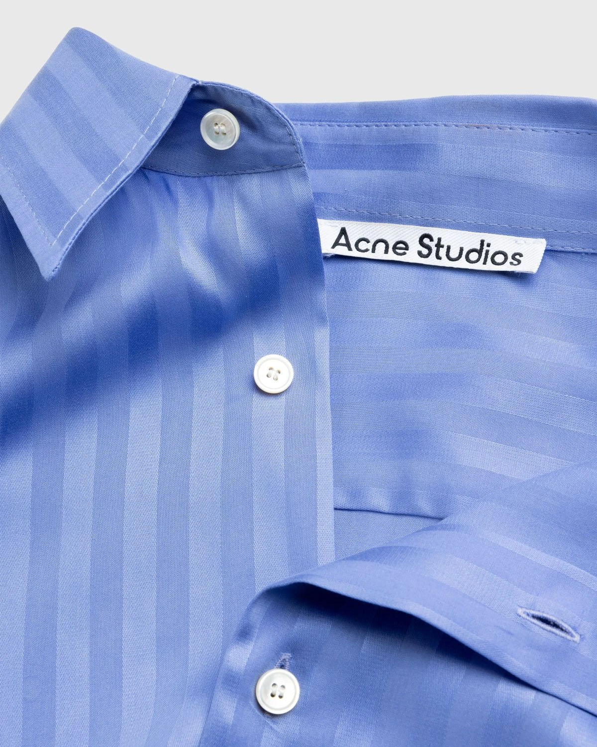 Acne Studios – Stripe Button-Up Shirt Blue 3 Acne Studios – Stripe Button-Up Shirt Blue - Image 3