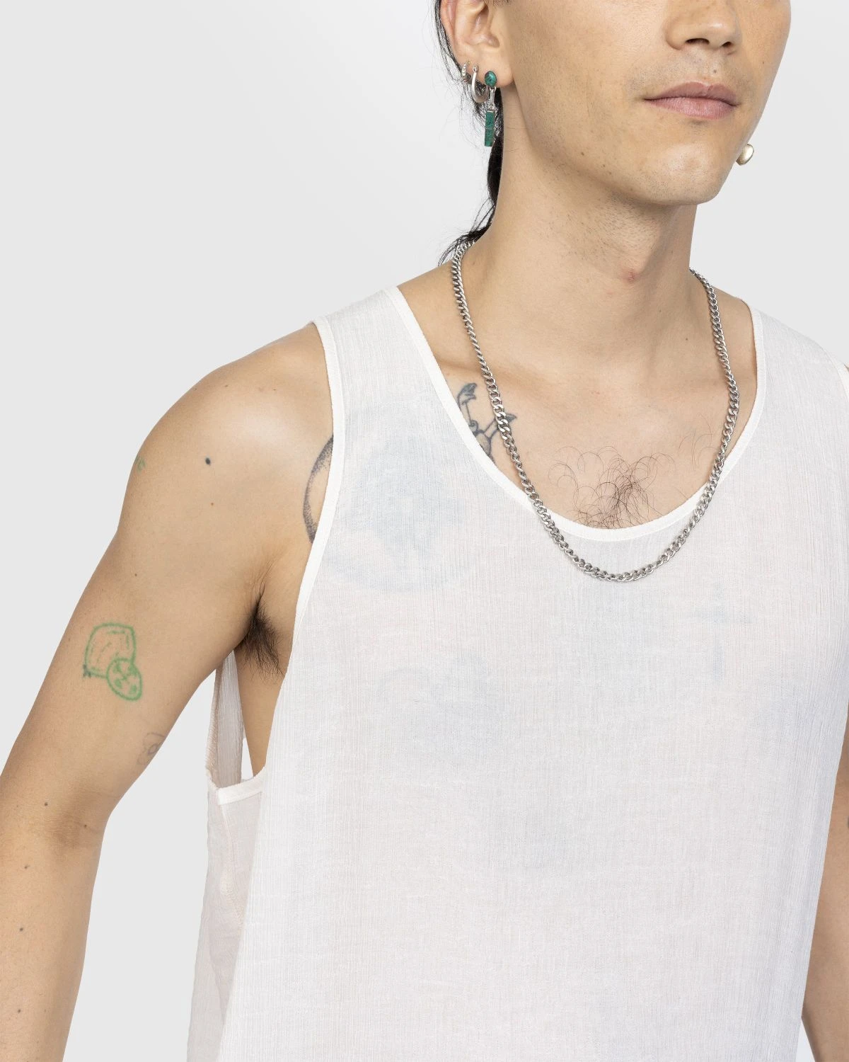 Our Legacy – Singlet Almond Milk Ruffle Viscose 4 Our Legacy – Singlet Almond Milk Ruffle Viscose - Image 4