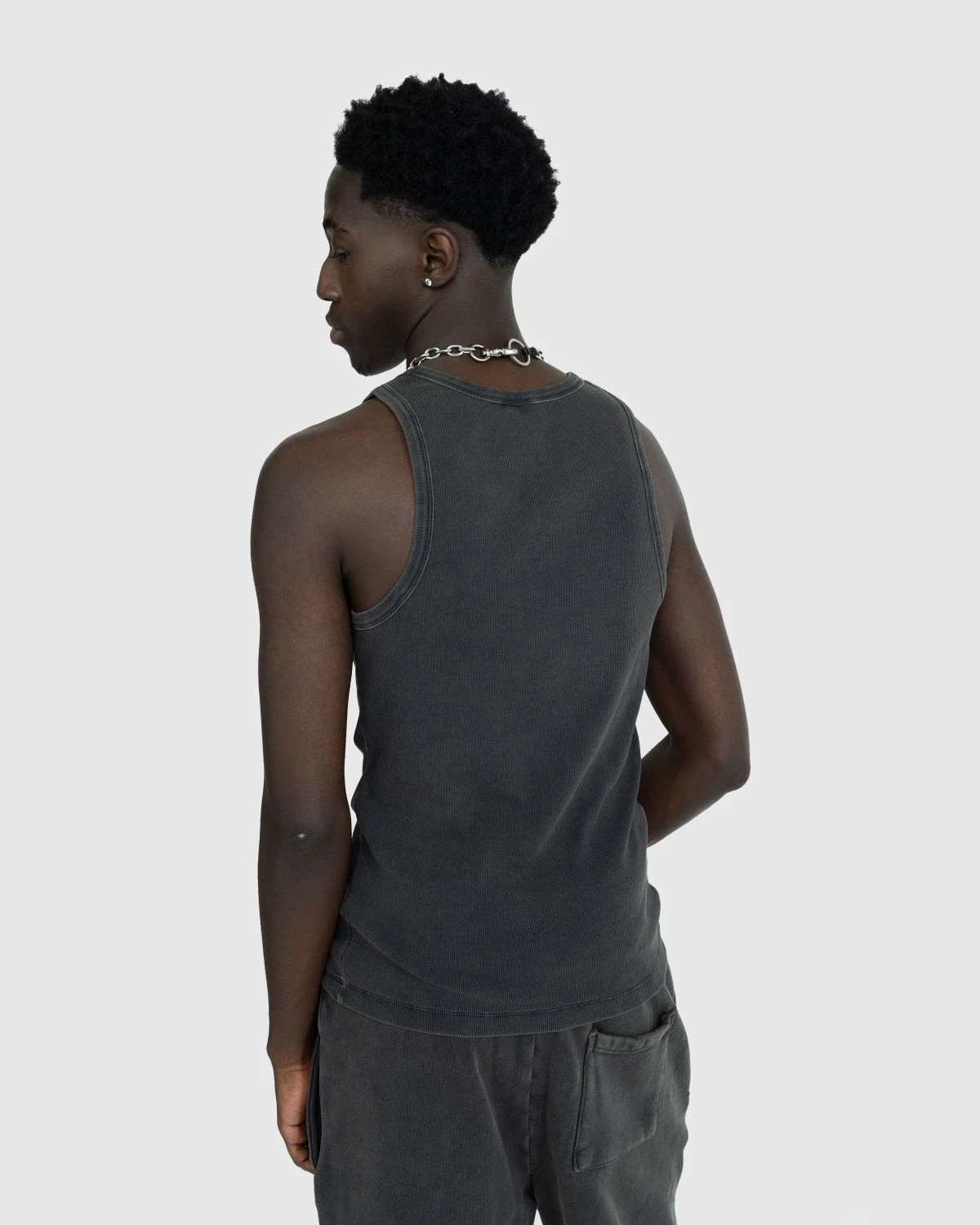 Entire Studios – Rib Tank Washed Black 3 Entire Studios – Rib Tank Washed Black - Image 3