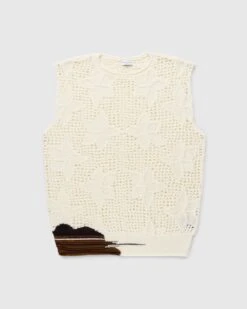 Dries Van Noten – Meddo Knit Sweater Vest Ecru