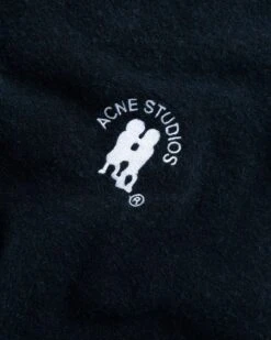 Acne Studios – Embroidered Logo Crewneck Dark Navy Melange -Acne Studios Clothing 6E1A9803 HL9K9mHA