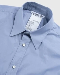 Acne Studios – Short-Sleeve Button-Up Dusty Blue -Acne Studios Clothing 6E1A9895 vCa9mExA