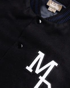 A.P.C. X Jean Touitou – Miss Rayon Varsity Jacket Black -Acne Studios Clothing APC Jacket Black 721 Mf w1nlw