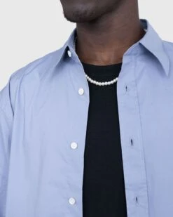 Acne Studios – Short-Sleeve Button-Up Dusty Blue -Acne Studios Clothing Acne 0990 gwyDW8OG