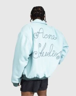 Acne Studios – Logo Bomber Jacket Pale Jade 10 Acne Studios – Logo Bomber Jacket Pale Jade -Acne Studios Clothing Acne Jacket Blue 165 r4IvBEem