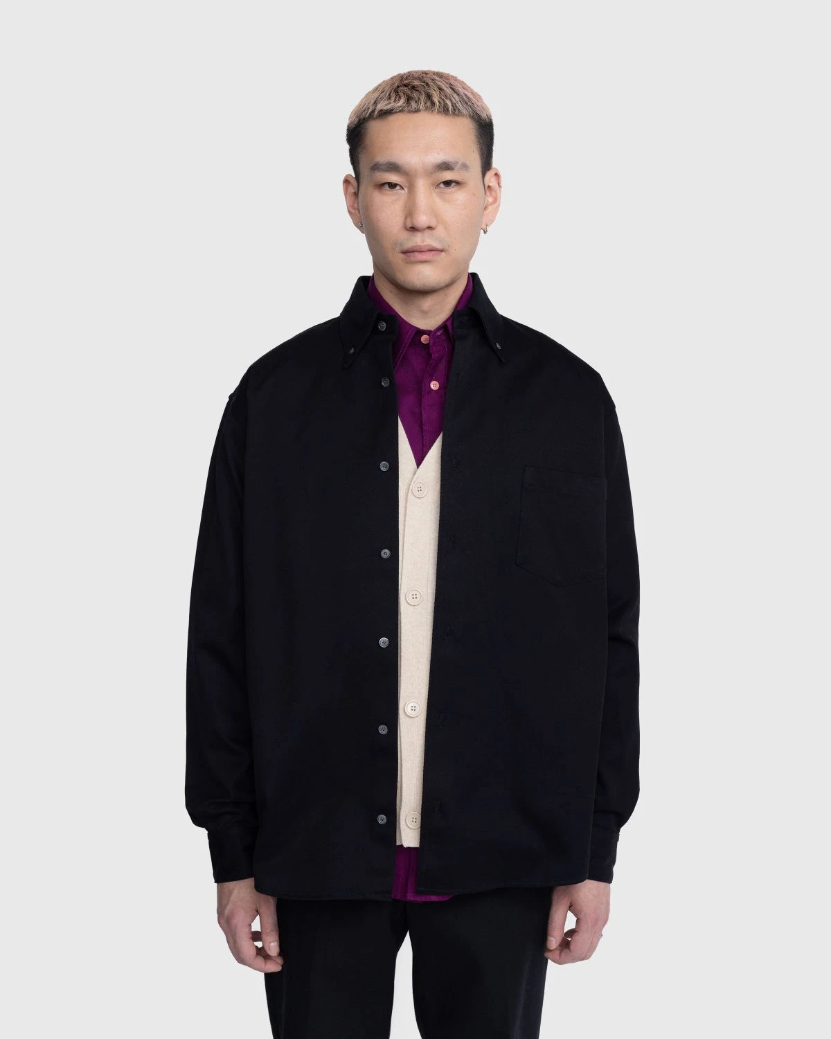 Acne Studios – Button-Up Overshirt Black 2 Acne Studios – Button-Up Overshirt Black - Image 2