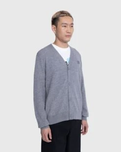 Acne Studios – Knit Wool Cardigan Grey -Acne Studios Clothing Acne SS239851 lIxdH0Rb