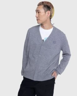 Acne Studios – Knit Wool Cardigan Grey -Acne Studios Clothing Acne SS239862 7i6Zxd8z