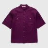 Acne Studios – Short-Sleeve Button-Up Shirt Purple