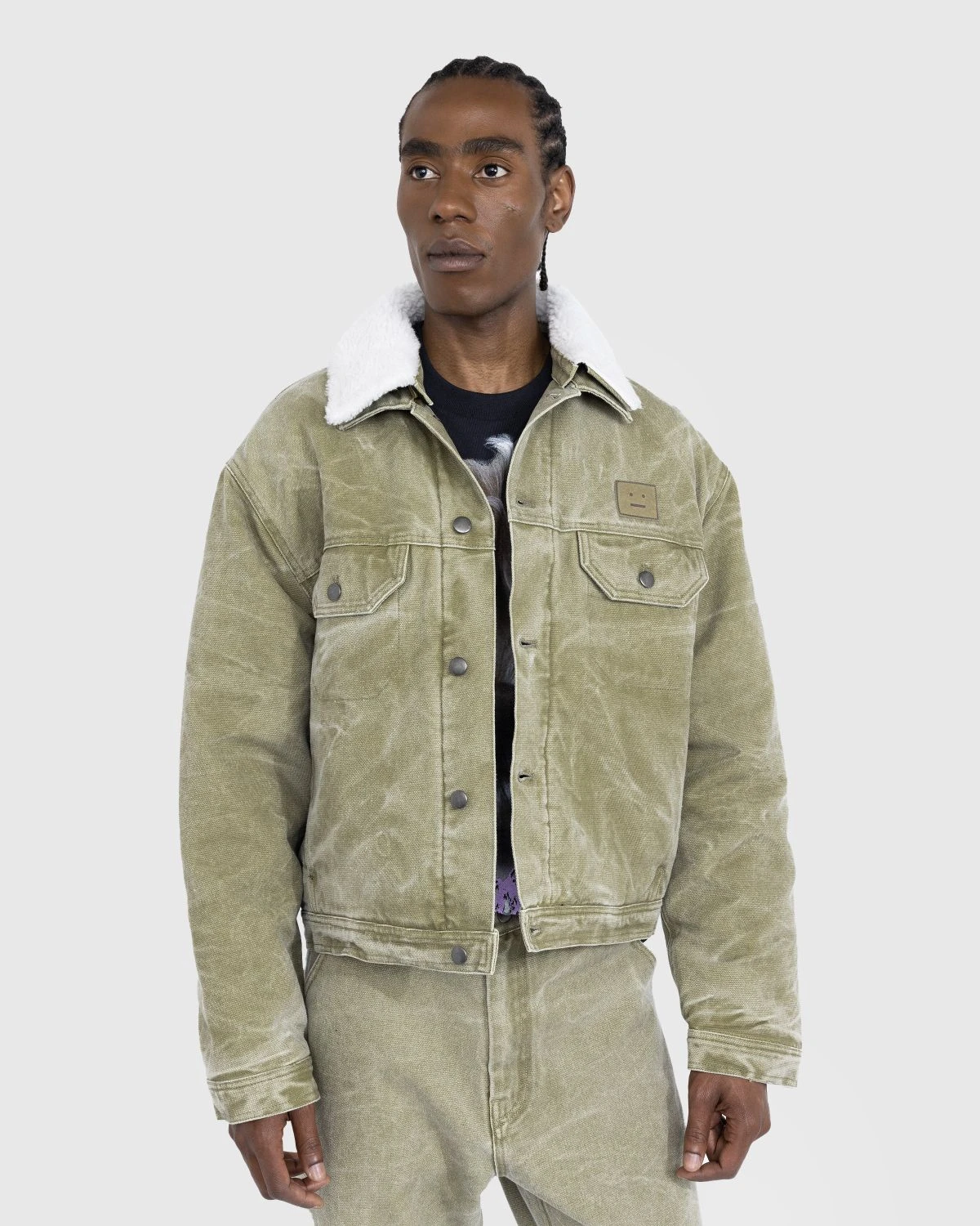 Acne Studios – Canvas Padded Jacket Khaki Beige 2 Acne Studios – Canvas Padded Jacket Khaki Beige - Image 2