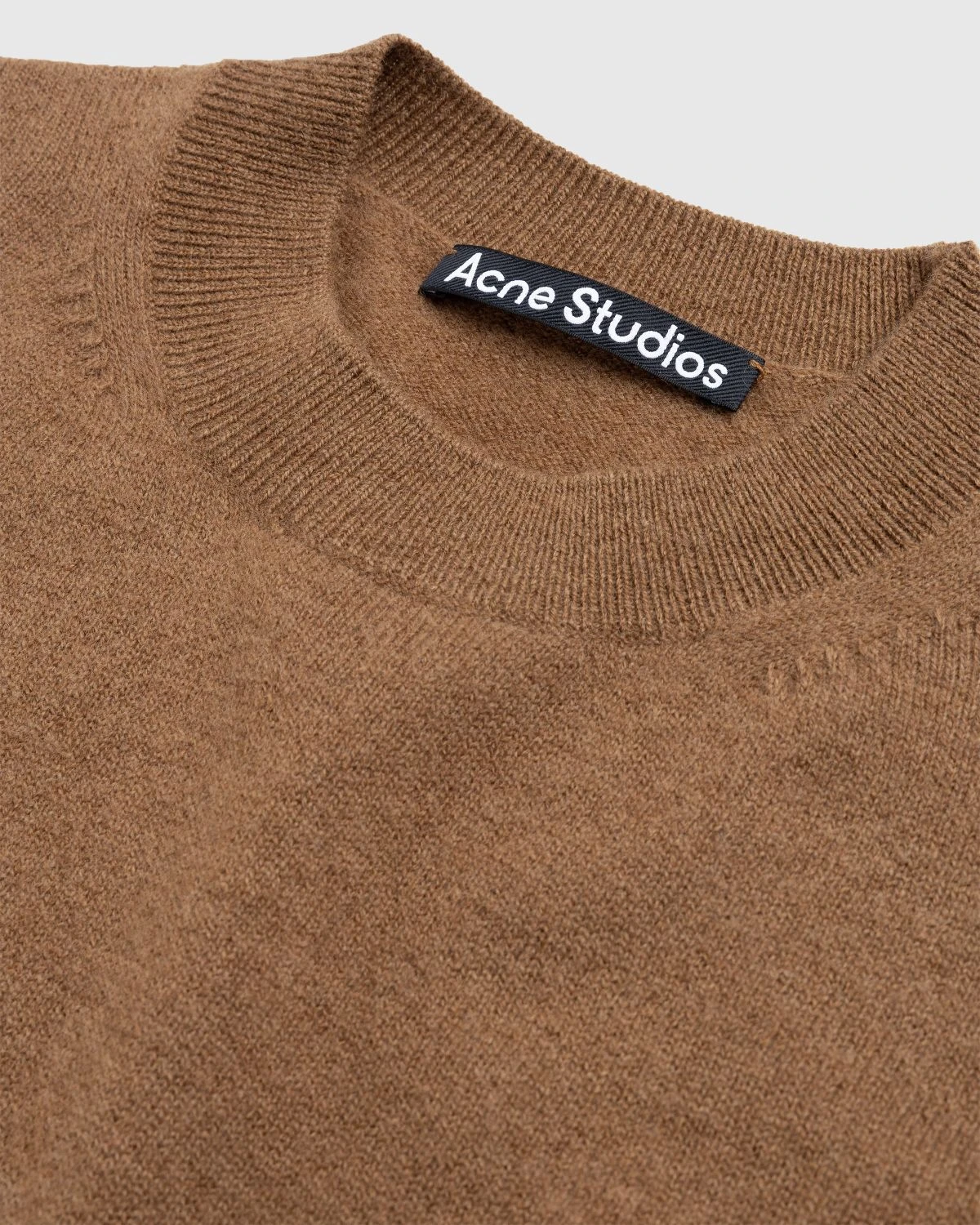 Acne Studios – Wool Crewneck Sweater Toffee Brown 5 Acne Studios – Wool Crewneck Sweater Toffee Brown - Image 5