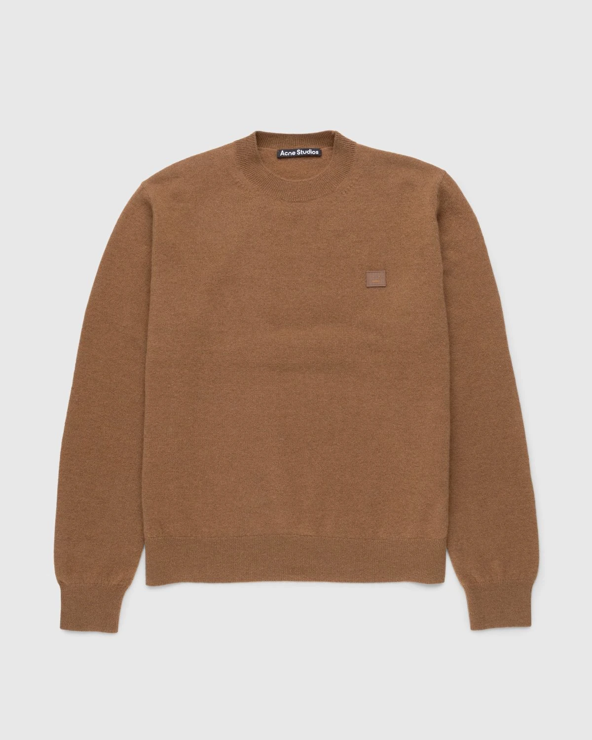 Acne Studios – Wool Crewneck Sweater Toffee Brown 1 Acne Studios – Wool Crewneck Sweater Toffee Brown