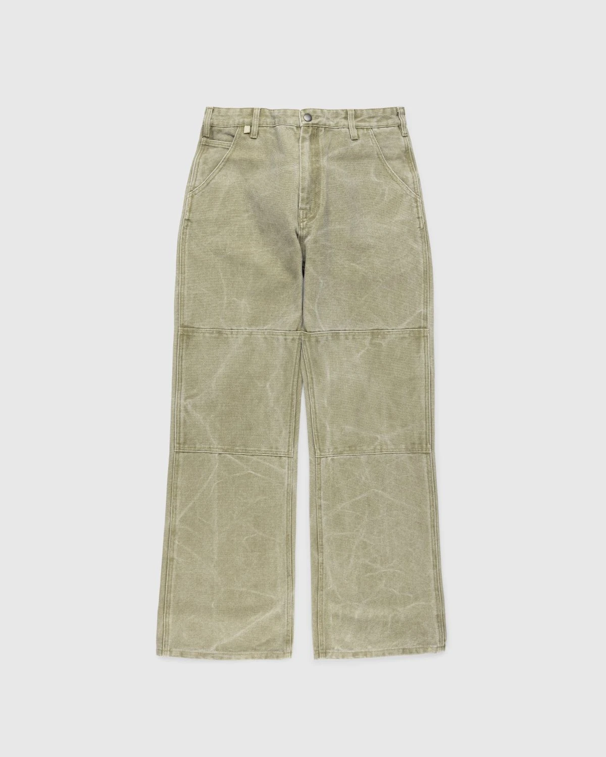 Acne Studios – Cotton Canvas Trousers Khaki Beige 1 Acne Studios – Cotton Canvas Trousers Khaki Beige
