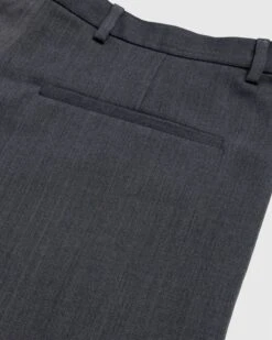 Acne Studios – Wool Blend Tailored Trousers Dark Grey Melange -Acne Studios Clothing AcneStudios pants gr yB6QpEud