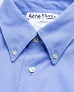 Acne Studios – Button-Up Overshirt Cornflower Blue -Acne Studios Clothing AcneStudios shirt bl fPApsCM2