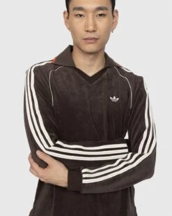 Adidas X Wales Bonner – Logo Embroidered Longsleeve Dark Brown -Acne Studios Clothing AdidasxWalesBonner b 6XeBAuKa