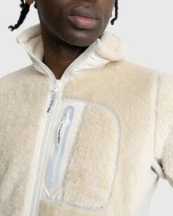 And Wander – High Loft Fleece Jacket Off White -Acne Studios Clothing And Wander 12342 yW 7LYsF