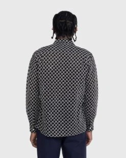 Bode – Embroidered Sheer Siren Long-Sleeve Shirt Black -Acne Studios Clothing Bode 0503 n5Ks B8W