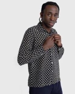 Bode – Embroidered Sheer Siren Long-Sleeve Shirt Black -Acne Studios Clothing Bode 0507 TDjLrWSx