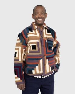 Bode – Log Cabin Quilted Workwear Jacket Multi -Acne Studios Clothing Bode 4711 plxN2SYF