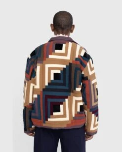 Bode – Log Cabin Quilted Workwear Jacket Multi -Acne Studios Clothing Bode 4739 A9YcvWzK