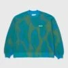 Bonsai – Spray Dyed Crewneck Sweatshirt Blue