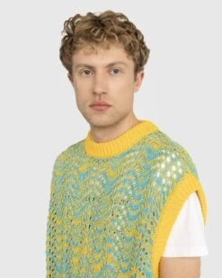 Bonsai – Oversized Knit Gilet Orange -Acne Studios Clothing Bonsai green yellow Gaiuf5Y5