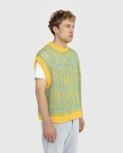 Bonsai – Oversized Knit Gilet Orange -Acne Studios Clothing Bonsai green yellow fp3Hi48t