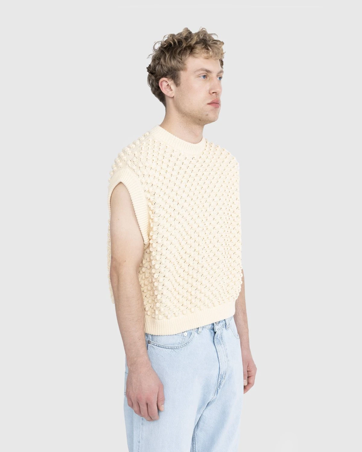 Bonsai – 3D Knit Gilet Ivory 3 Bonsai – 3D Knit Gilet Ivory - Image 3