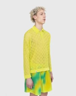 Bonsai – Oversize Knit Longsleeve Polo Yellow -Acne Studios Clothing Bonsai3324 mGRwd1x7