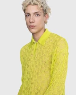 Bonsai – Oversize Knit Longsleeve Polo Yellow -Acne Studios Clothing Bonsai3330 5w1cElEc