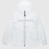 C.P. Company – Light Microweave Laminated Hooded Jacket Gauze White