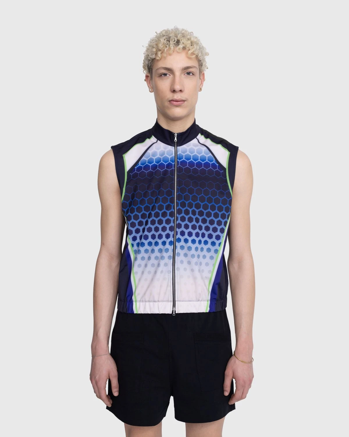 Dries Van Noten – Herlew Zip-Up Top Blue 2 Dries Van Noten – Herlew Zip-Up Top Blue - Image 2