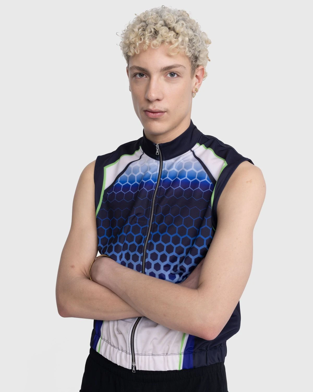 Dries Van Noten – Herlew Zip-Up Top Blue 5 Dries Van Noten – Herlew Zip-Up Top Blue - Image 5