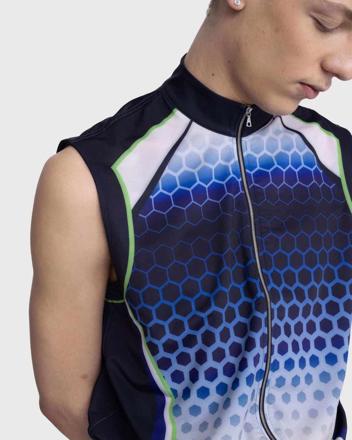 Dries Van Noten – Herlew Zip-Up Top Blue 6 Dries Van Noten – Herlew Zip-Up Top Blue - Image 6