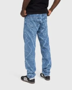 GmbH – Fatin Denim Trousers Indigo With Print -Acne Studios Clothing GmbH 2316 H0LewOcn