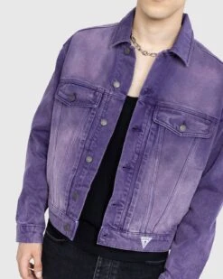 Guess USA – Vintage Denim Jacket Purple 9 Guess USA – Vintage Denim Jacket Purple -Acne Studios Clothing Guess jacket purple cP031VOI