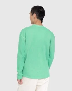 Guess USA – Longsleeve Waffle Tee Jade Sea -Acne Studios Clothing Guess waffle sweater HcqNVIWM
