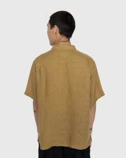Highsnobiety – Linen Short-Sleeve Shirt Brown -Acne Studios Clothing HS05 0747 tQjRG kC