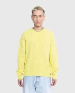 Highsnobiety – Pigment Dyed Loose Knit Sweater Yellow -Acne Studios Clothing HS05 Drop25669 UxvrzX8L