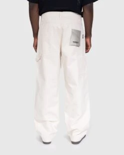 Highsnobiety – Carpenter Trouser Natural -Acne Studios Clothing HS05 Pants white 096 tl9op7s2